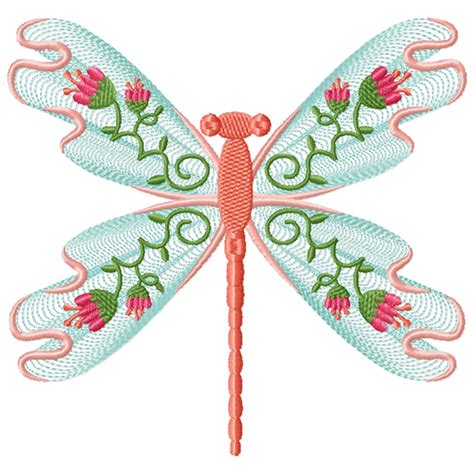 Machine Embroidery Design Dragonfly 01 Collection