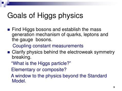 Ppt Higgs Physics Powerpoint Presentation Free Download Id3767459