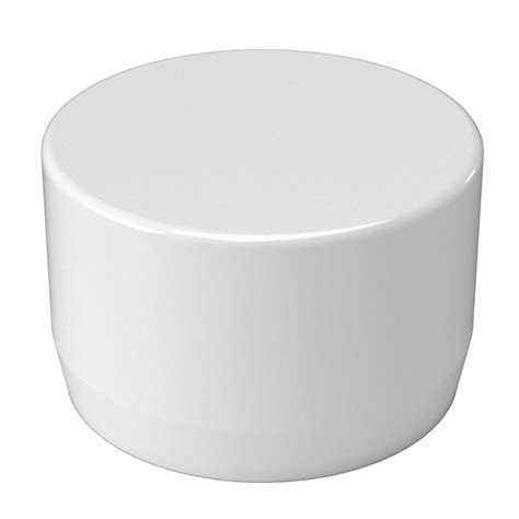 Formufit In Furniture Grade Pvc External Flat End Cap In White