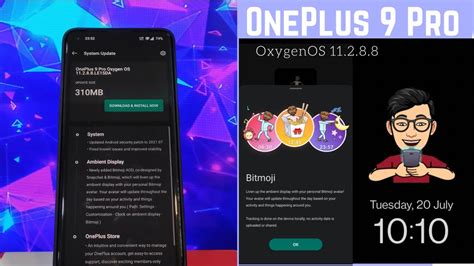 OnePlus 9 Pro OxygenOS 11 2 8 8 Update Finally Bitmoji AOD Styles