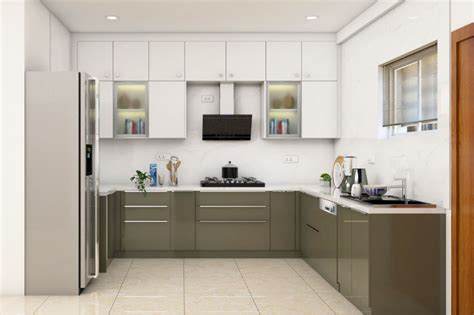 Classic L Shaped Modular Kitchen Design At Rs Square Feet In