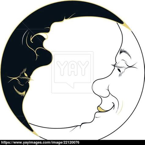 Moon Face Vector At Collection Of Moon Face Vector