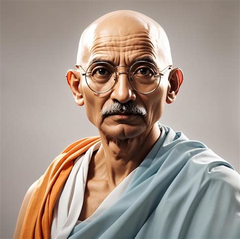 Vector Art Representation Of Mahatma Gandhi India Bharat Ai Generated