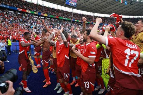 Suíça elimina campeã em título Itália na primeiro jogo dos oitavos do