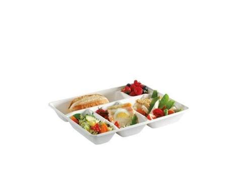 Plateau Repas Fibre Compartiments Biod Gradable Plateaux Repas