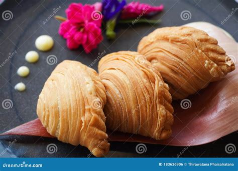 Curry Puff Thai Confectionery Or Dessert Saraburi Provincial Food