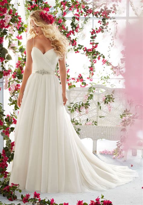 Morilee Bridal Madeline Gardner Asymmetrically Draped Bodice With