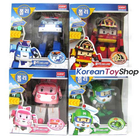 Cheap Origin Korea Model Robocar Poli Transformer Deluxe 4pcs POLI