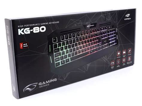 Teclado C3Tech KG 80BK Gamer LED USB Preto HARDSTORE Informática