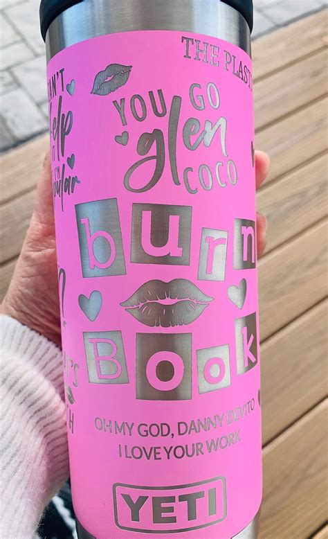 Mean Girls Tumbler Plastics Tumbler Pink Tumbler Burn Book Tumbler