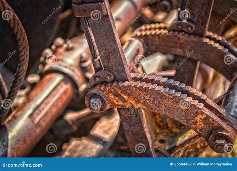 Rusted Machinery Stock Image Image Of Detail Iron Lever 25694437