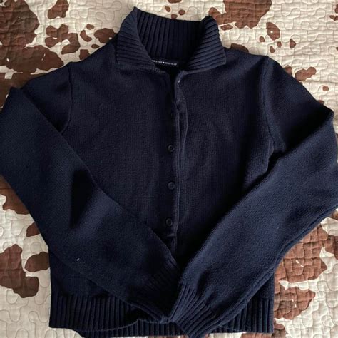 So Cute Navy Blue Brandy Melville Cardigan Sweater Depop En 2023