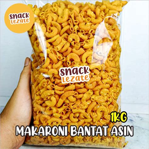 Jual Makaroni Asin Gurih Bantat 1KG Kiloan Murah Renyah Enak Makroni