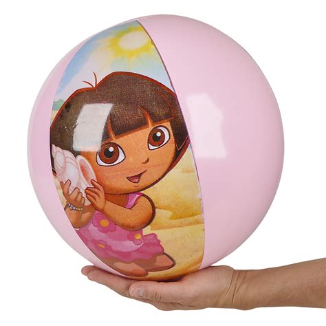 16" DORA THE EXPLORER BEACHBALL - DORA INFLATE INSIDE - The Stuff Shop