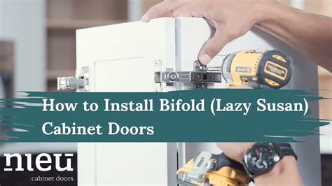 How To Install Bifold Lazy Susan Cabinet Doors Youtube