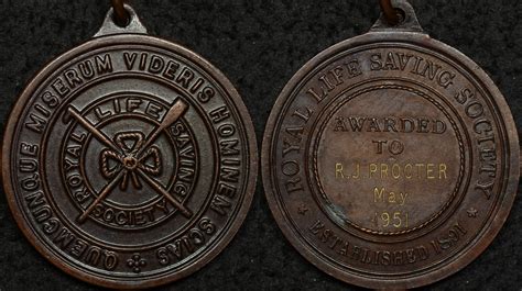 Australia 1951 Royal Life Saving Society Medallion Bronze - The Purple ...