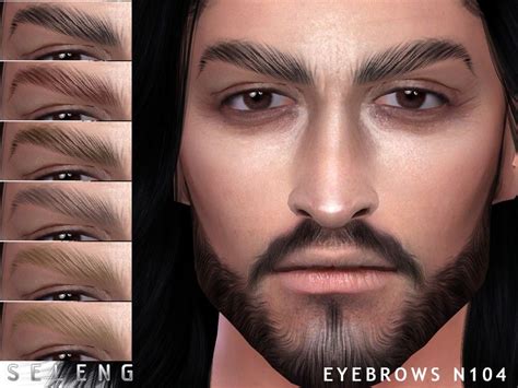 An Image Of The Face Of A Man With Different Eyebrows And Beards For Males