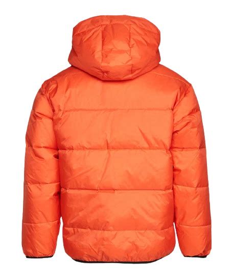 Women S Orange Puffer Down Jacket Orange Puffer Hooded Jacket