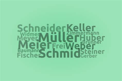 A Complete List of Swiss Last Names + Meanings - FamilyEducation