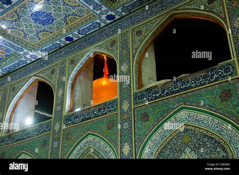 Interior Of Al Abbas Mosque In Karbala Iraq A Place Of Worship For