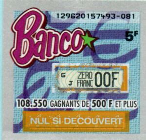 Lottery Ticket: Banco € 1999 (La Francaise des Jeux, France(Scratch ...