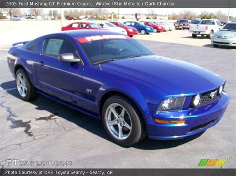 Windveil Blue Metallic 2005 Ford Mustang Gt Premium Coupe Dark Charcoal Interior Gtcarlot