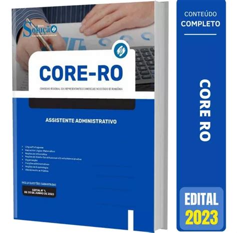 Apostila Concurso Core Ro Assistente Administrativo Mercadolivre