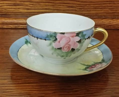 Paul Muller Selb Bavaria Teacup And Saucer Antique Gold Etsy Tea