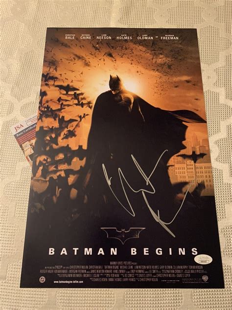 Christian Bale Signed Poster Batman Begins 11 X 17 JSA Authenticated ...