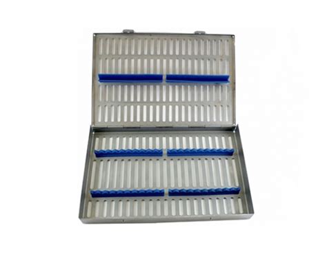 Caja De Acero Inoxidable Para Esterilizar 20 Instrumentos GNZ Dental