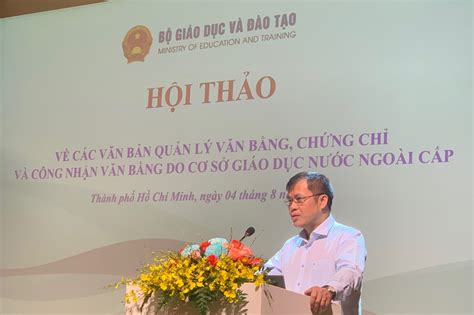 Bộ Giáo Dục Và Đào Tạo Tổ Chức Hội Thảo Lần Thứ 2 Về Các Văn Bản Quản