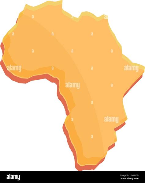 African Continent Icon Cartoon Of African Continent Vector Icon For