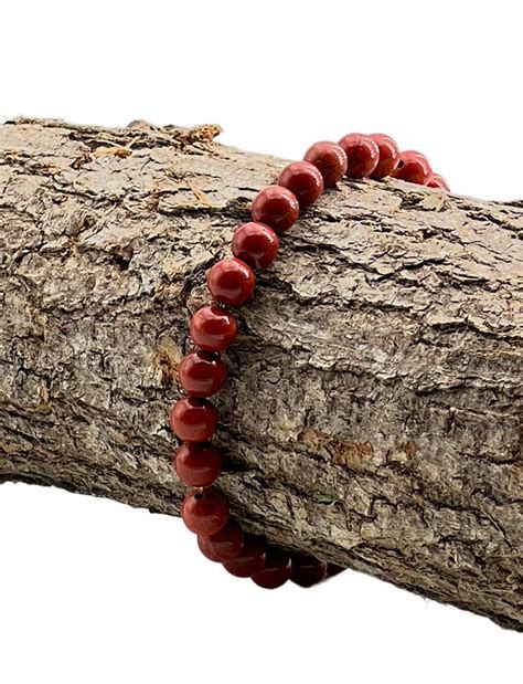 Bracelet Jaspe Rouge Bracelets En Pierres Naturelles Les Pierres De