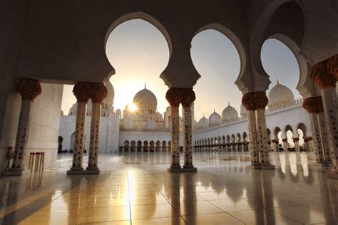 Sheikh Zayed Moskee In Abu Dhabi Verenigde Arabische Emiraten Midden