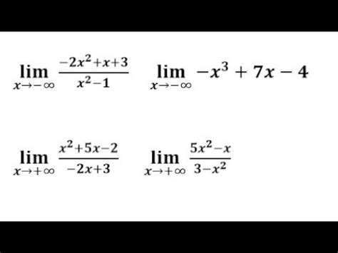 Limites Des Fonctions Polyn Mes Et Rationnelles Limite Quand X Tend