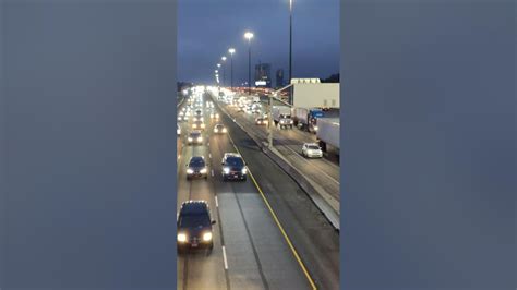 Rush Hour Traffic On Hwy 401keele St Toronto Canada Pm Jan 1224 Youtube