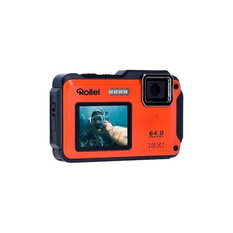 Rollei Sportsline Selfie Waterproof Camera Orange Nshot