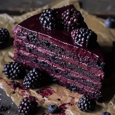 Dark Romance Chocolate Blackberry Cake Recipe In 2024 Fancy Desserts Blackberry Cake