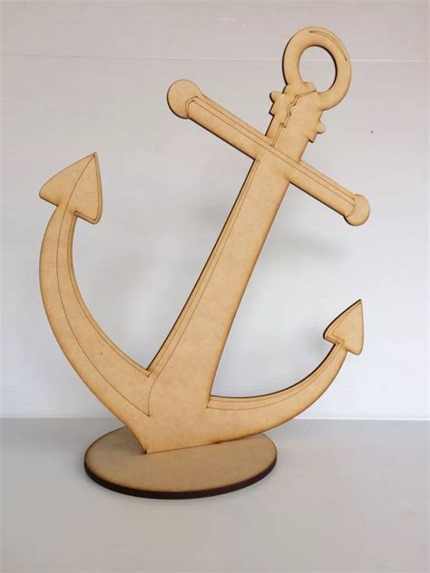 Ancla Figura Mdf Marinero Marino Barco Cm Centro Mesa