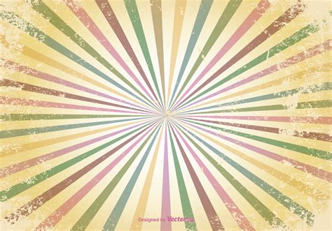 Retro Sunburst Grunge Vector Background Download Free Vector Art