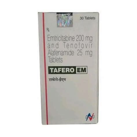 Tafero Em Tablet Emtricitabine 200mg Tenofovir Disoproxil Fumarate