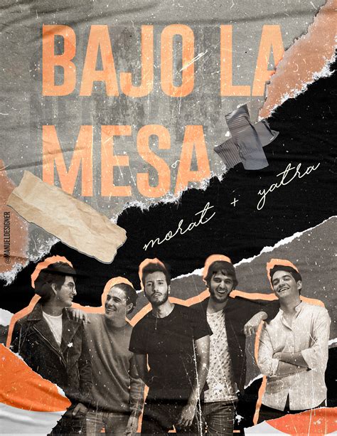 Sebasti N Yatra Morat Bajo La Mesa Poster Promo On Behance