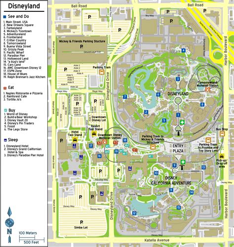 Disneyland / California Adventure Map [2025 Printable PDF Maps]