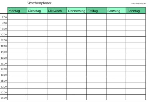 Wochenplan Zum Ausdrucken Pdf Ausmabild Sammy