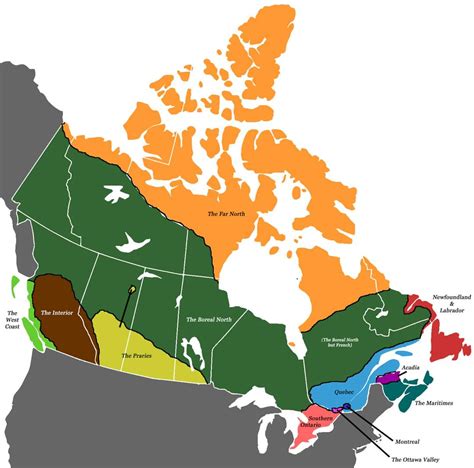 [OC] Cultural Regions of Canada : r/MapPorn