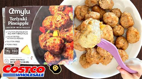 🇯🇵 Amylu Teriyaki Pineapple Chicken Meatballs - Costco Product Review ...