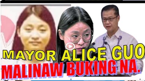 Malinaw Na Malinaw Mayor Alice Guo At Guo Hua Ping Ay Iisang Tao Lang