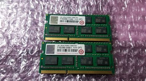 Yahooオークション 即決 Transcend製 Ddr3 4gb×2枚 合計8gb Pc3 850