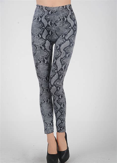 Sexy Snakeskin Print Leggings L5558