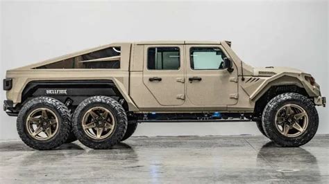 Lifted 2023 Jeep Gladiator Apocalypse HellFire 6x6 Turbocharged Diesel